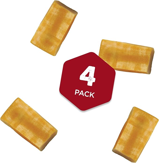 Best Bully Sticks Himalayan Yak Cheese for Dogs - Small 4 Count (Pack of 1) - Natural, No Lactose, Odor Free, Long-Lasting Snack
