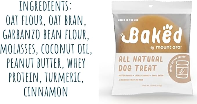 chill Baked Human Grade All Natural Dog Biscuits 1.75 Oz Bulk Cookies for Dog, Peanut Butter Dog Treats, Individually Wrapped Dog Treats, Healthy Dog Treats (Pack of 24 Cookies)