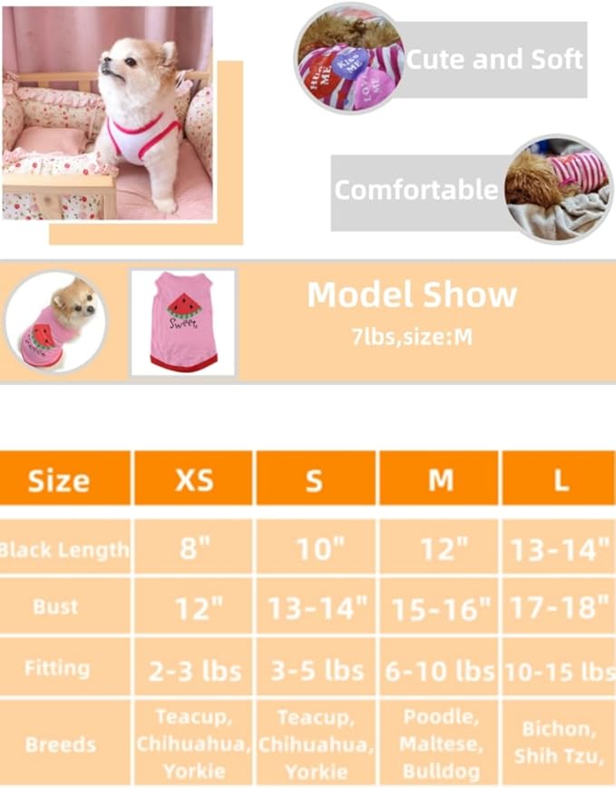 Small Dog Shirts Female Thanksgiving Outfit Festivals Apparels T-Shirt Princess Doggie Clothes Little Dog Winter Sweater Teacup Dog Clothes