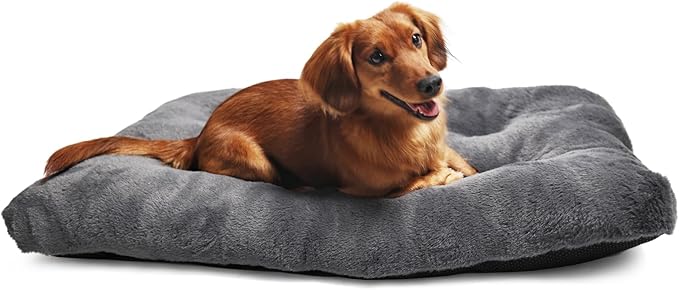 nononfish Dog Crate Pad 30x19 Washable for Medium Size Dogs Extra Soft 30 inch Crate Bed for Kennel or Cage with Anti-Slip Bottom Puppy Sleeping Mat Ease Pet Anxiety & Provides The Perfect Sleep
