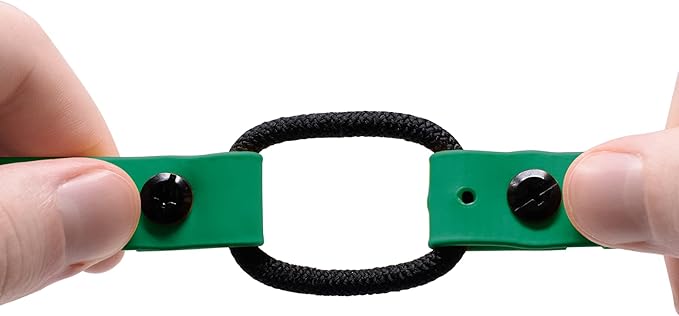 Educator Quick Snap Bungee Dog Collar, Biothane, Waterproof, Odorproof, Easy Connect and Disconnect Clasp and D Ring with Comfort Bungee Loop, Adjustable for Custom Fit, 1-Inch, Green