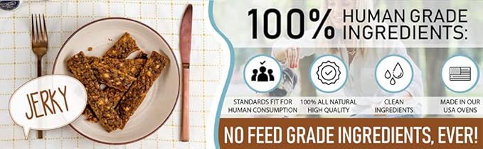 Pet Jerky Factory Premium Beef and Banana 12 oz. Dog Jerky Treats | 100% Human Grade | USA Made | High Protein | Grain Free | Limited Ingredients | No Filler | BHA-BHT Free | Soft-Tender
