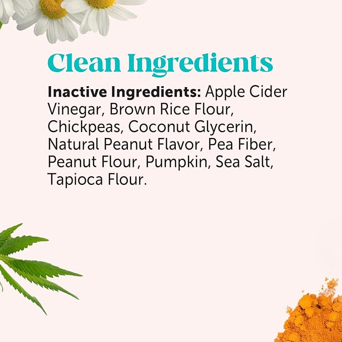 Hemp Calming Fresh Sticks - Dental Sticks for Dogs - Natural Dental Chews, Calming Support for Dogs, Reduce Hyperactivity and Anxiety, Freshen Dog Breath, Reduce Plaque + Tartar - (30 ct)