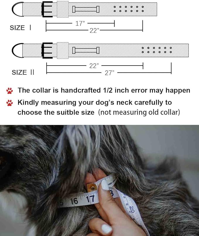 Large Dog Collar Heavy Duty - 2 inch Wide with Handle for Extra Large Breed Dogs, 1/3" Thick Nylon Chew Proof Tactical Collar, Good Choice for German Shepherd,Pitbull,Rottweiler 17"-22"