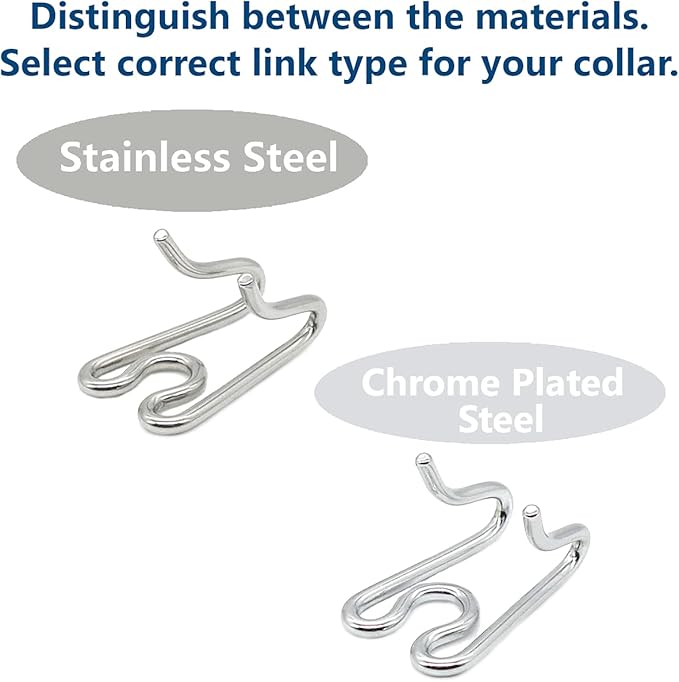 Herm Sprenger - Chrome Plated Steel Additional Prong Links for Herm Sprenger Ultra-Plus Dog Training Collar - for Small Medium Large Dogs - Made in Germany (3.2 mm)