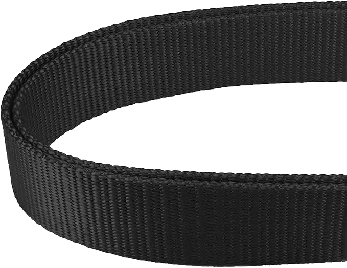 Mikivery Martingale Dog Collar Nylon Adjustable and Safety Training Colourful Comfortable Metal Buckle Pet Collars for Small Medium and Large Dogs(Black,L)