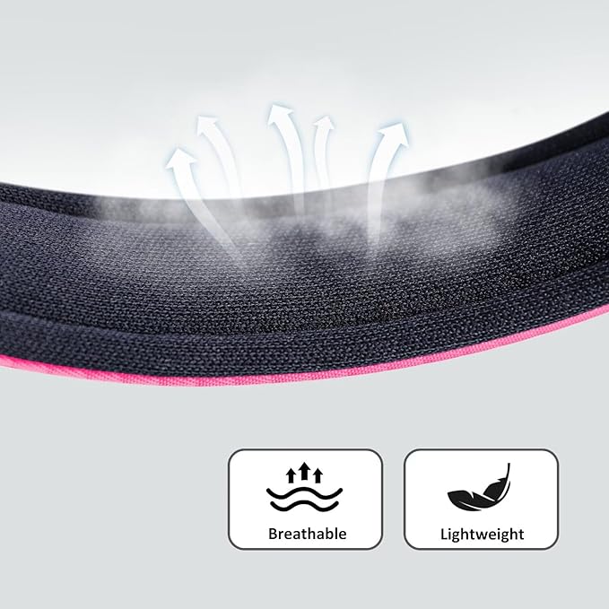 Didog Soft Padded Dog Collars for Medium Dogs, Lightweight and Breathable Pink Dog Collar Waterproof with Metal Buckle, Pink, M
