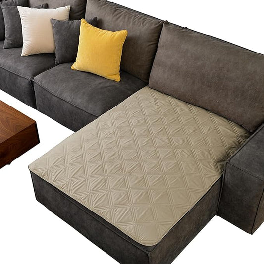 fuguitex Waterproof Dog Blanket Reversible for Small Dogs Resistant Leakproof Washable Couch Cushion Bed Protector Cover for Indoor Furniture Pet Friendly(40"*50",Brown+Khaki+Khaki