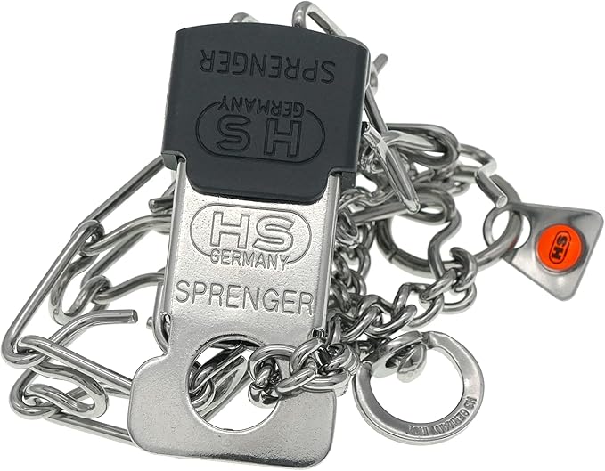 Herm Sprenger Dog Training Prong Collar with Quick Release ClicLock Buckle for Small Medium Large Dogs Stainless Steel Collar for Dogs Made in Germany (16in x 2.25mm)