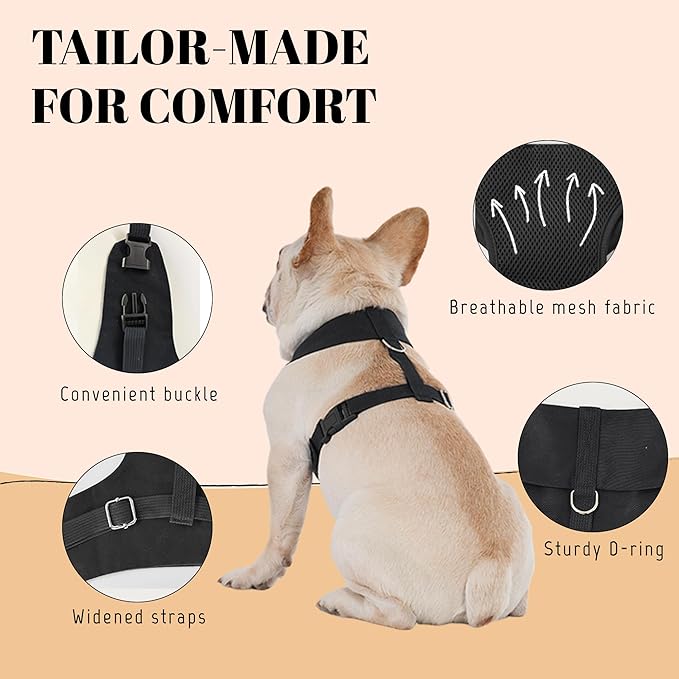 Dog Tuxedo for Wedding Outfit, Dog Suit and Tie Costumes for Birthday, Halloween, Cosplay, Christmas Party, Pet Formal Wear with Bowtie, Tux for Medium Large Dogs, Bulldog, Labrador, Husky