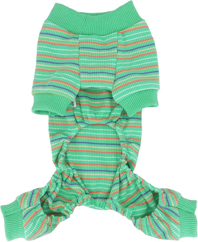LOPHIPETS Dog Pajama Onesie for Small Bichon Clothes Apparel-Green/XL