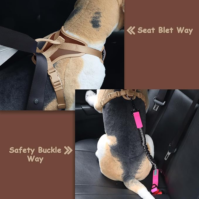No Pull Dog Harness Adjustable Soft Padded Pet Vest with Control Handle Adorable Daily Harness for Dogs(Chocolate Cookie S)