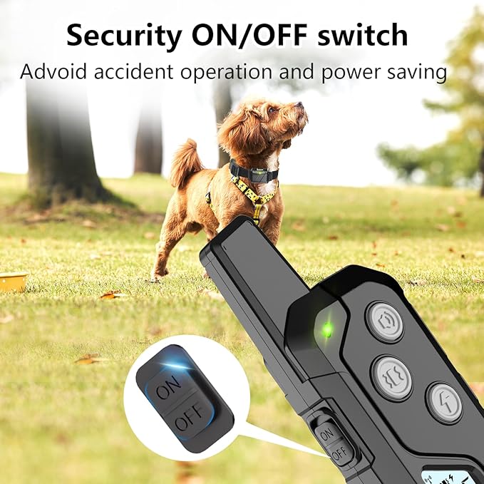 Shock Collar for Dogs, Dog Training Collar with Remote Control for 2 Dogs, 3 Training Modes with Beep, Vibration and Satic, Waterproof, Rechargeable E Collar for Large Medium Small
