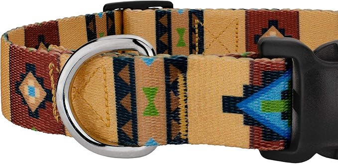 Country Brook Petz - Deluxe Native Arizona Dog Collar - Country and Western Collection Featuring Rustic Designs (1 Inch, Medium)