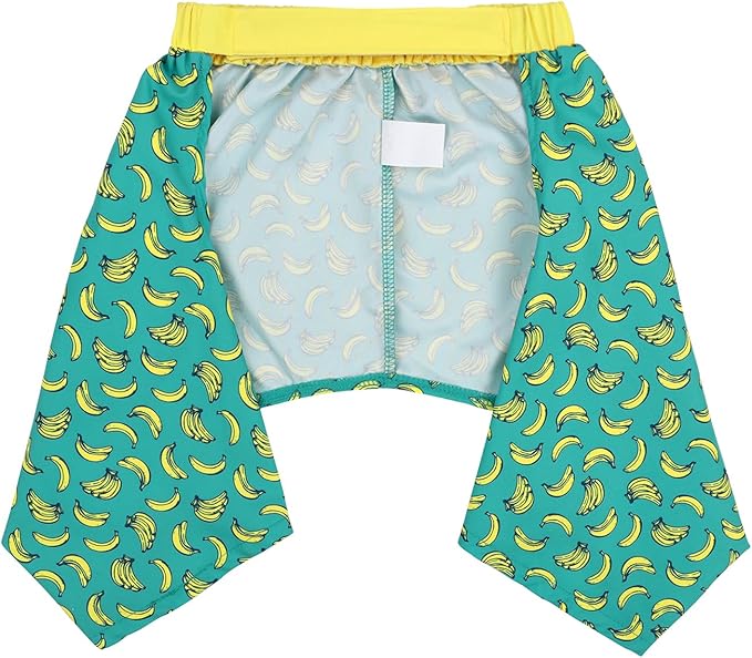 HDE Dog Swim Trunks Hawaiian Board Shorts Beach Pool Swimsuit for XS to XXL Dogs Bananas - L