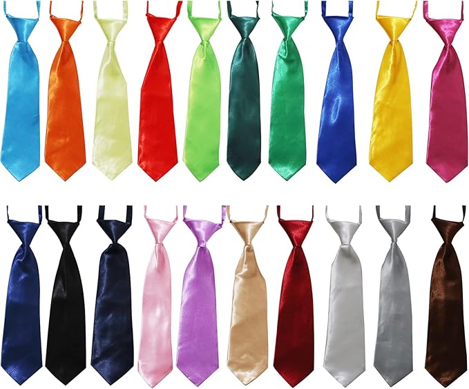 Large Dog Ties 20 PCS Dog Neck Ties for Medium Large Dogs, Adjustable Pet Neckties for Grooming Daily Wearing Birthday Photography Holiday Festival Party Birthday Gift(Large)