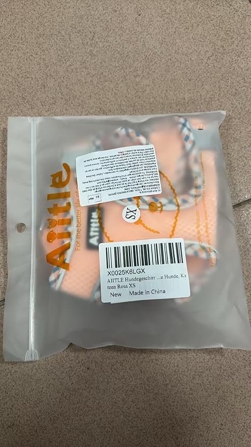 AIITLE Small Dog Harness - Breathable Double-Layer Jacquard No-Choke Vest, Durable Anti-Tear Fabric with Reflective Trim - Perfect for Running, Parties, Daily Walks (Pink, XS)