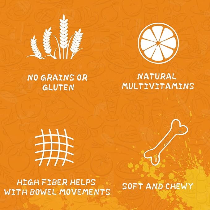 Dog Treats Apple Slice Chicken Wrapped, Training Treats w/Taurine for Small Medium Large Dogs, 12.5 oz