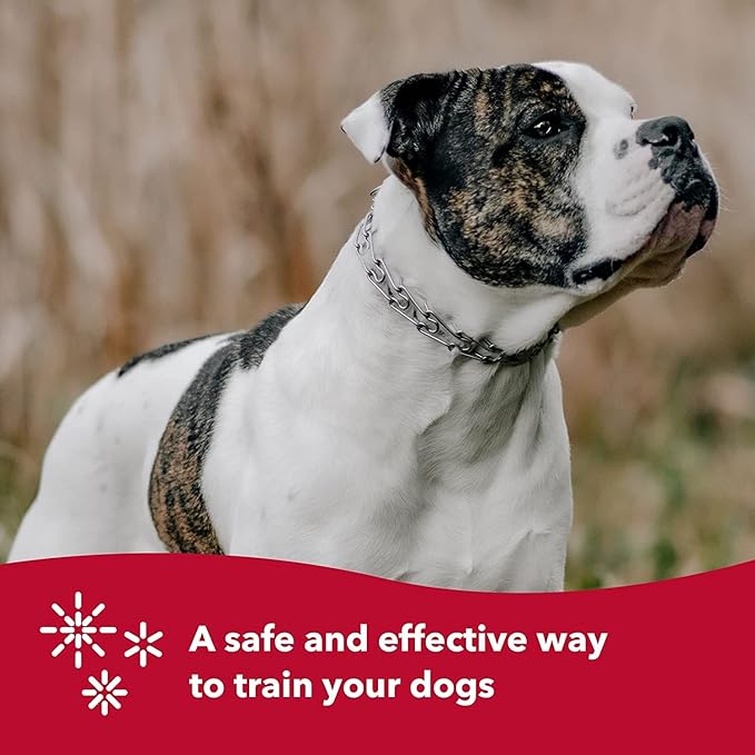 Herm SPRENGER Ultra-Plus Prong Dog Training Collar, 2.25 mm x 13" Neck Size, 16" Chain Length, Steel Chrome Plated Dog Prong Collar, Pinch Collar for Dogs, Dog Correction Collar