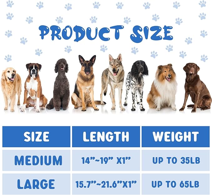 Sanwuta 18 Pcs Adjustable Dog Collar 9 Colors Nylon Soft Neoprene Padded Heavy Duty Medium Pet Collars with Buckle for Medium Dogs(Large,Dark Color)