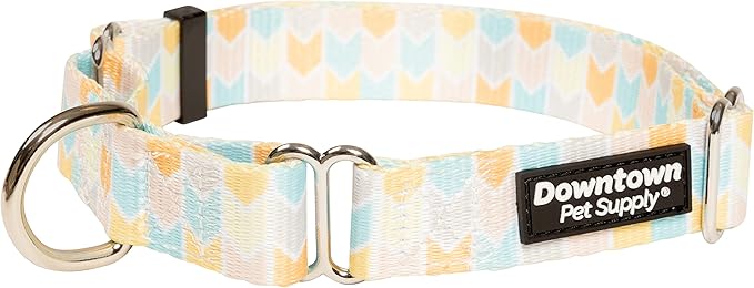Downtown Pet Supply - Martingale Collar for Dogs - Dog Training Collar - Big, Wide & Thick Dog Collar - Escape-Proof, Weatherproof, Durable and Comfortable - Chevron - Medium Dog Collar