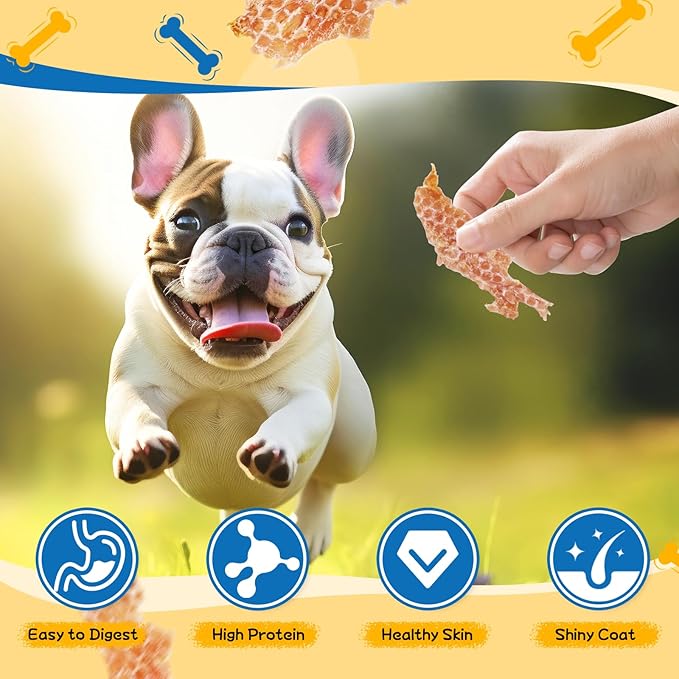 Chicken Jerky Dog Treat,Training Treats for Dogs w/Glucosamine Chondroitin, High Protein, Made with Real Chicken