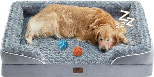 WNPETHOME XXLarge Dog Bed - Washable, Waterproof & Non-Skid, Orthopedic Egg Foam Couch for XXLarge Dogs