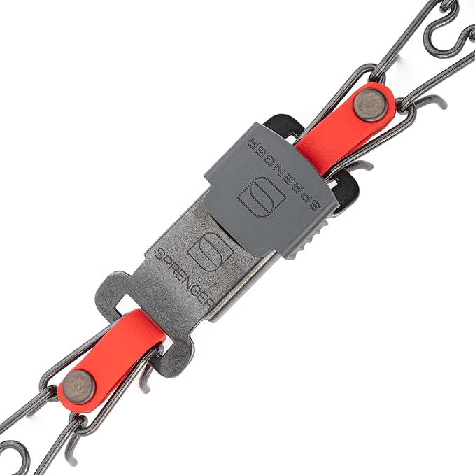 Herm Sprenger Black Stainless Steel Dog Collar with Quick Release ClicLock Buckle and Biothane Insert Training Collar Made in Germany (Cherry Red, 16in x 2.25mm(Neck Size up to 13-14in))