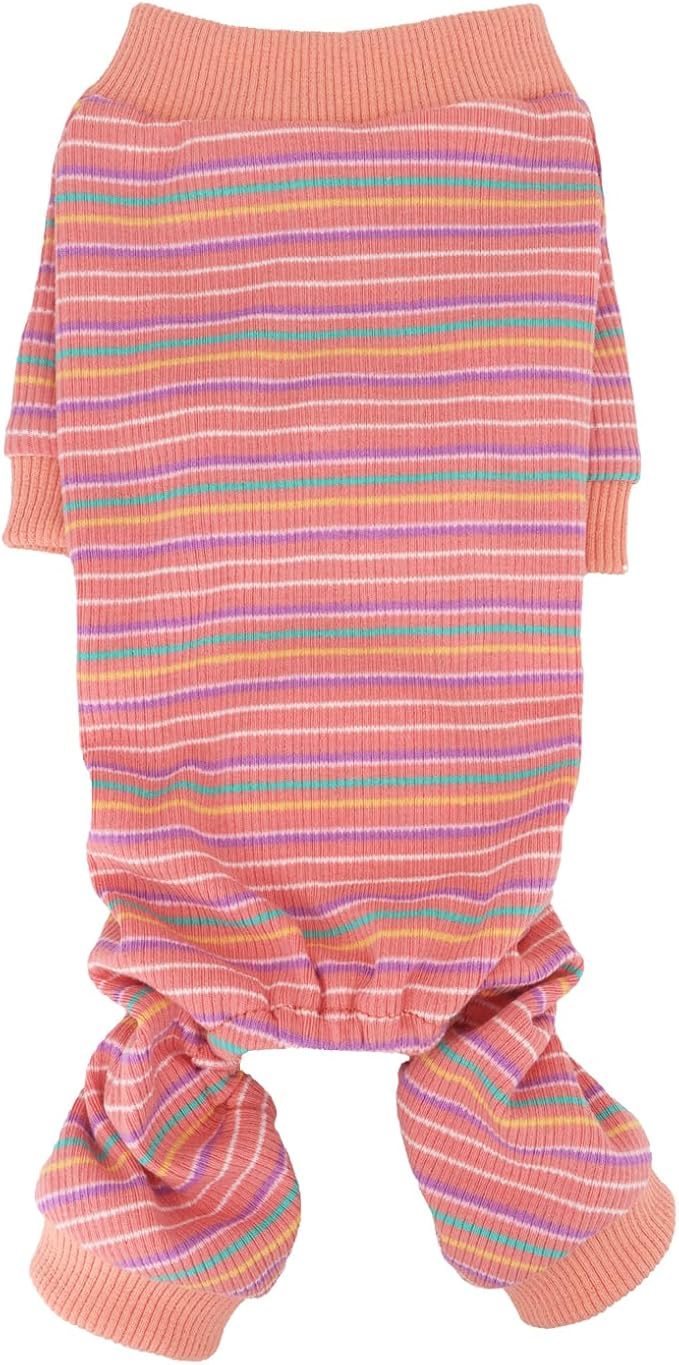 LOPHIPETS Dog Pajama Onesie for Small Pomeranian Clothes Apparel-Pink/L
