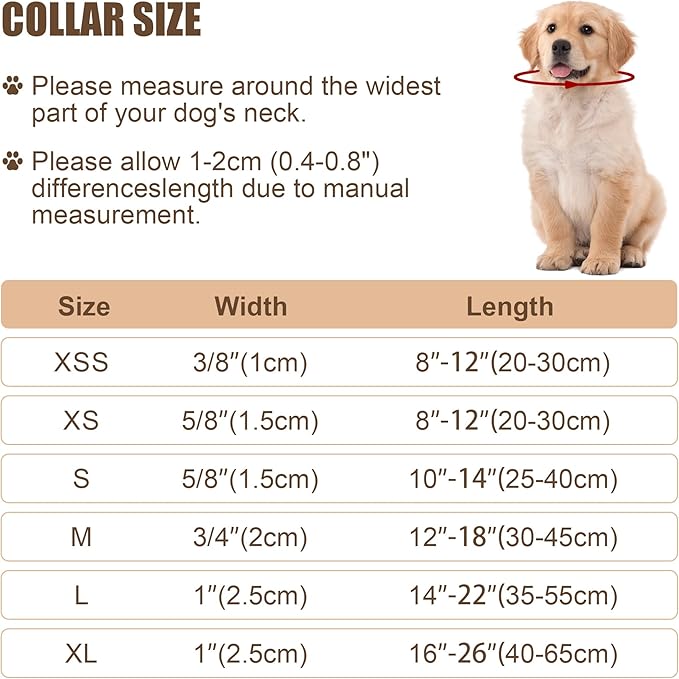 Reflective Dog Collar with Buckle Adjustable Safety Nylon Collars for Small Medium Large Dogs, Grass Green XS