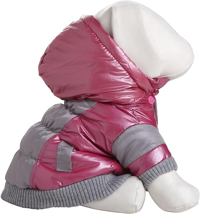 Sporty Vintage Aspen Pet Ski Jacket, Medium, Red