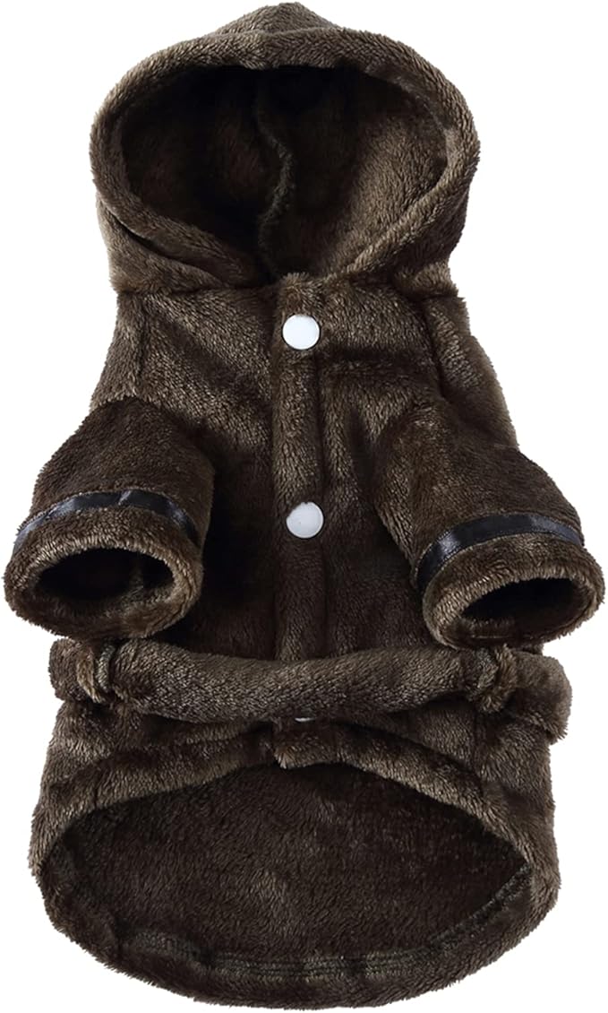 Petyoung Pet Bathrobe Dog Pajama Thickened Hooded Bathrobe Quick Drying and Super Absorbent Dog Bath Towel Soft Pet Nightwear for Puppy Small Dogs Cats