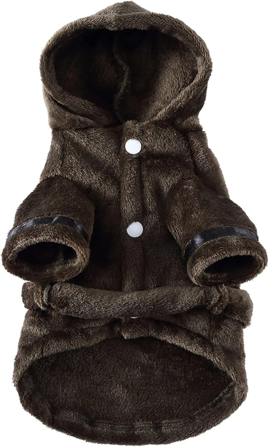 Petyoung Pet Bathrobe Dog Pajama Thickened Hooded Bathrobe Quick Drying and Super Absorbent Dog Bath Towel Soft Pet Nightwear for Puppy Small Dogs Cats