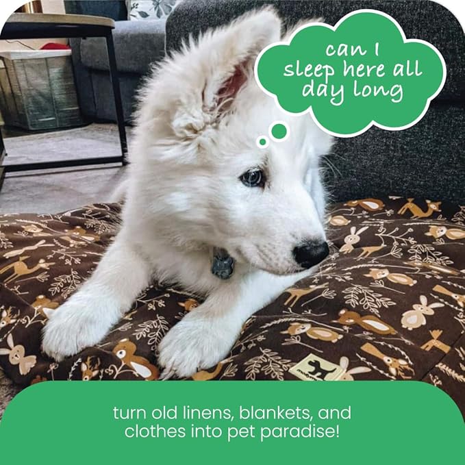 Molly Mutt Medium to Large Dog Bed Cover - Gorgeous Beasts Print - Measures 27”X36”X5’’ - 100% Cotton - Durable - Breathable - Sustainable - Machine Washable Dog Bed Cover (Dd72b)