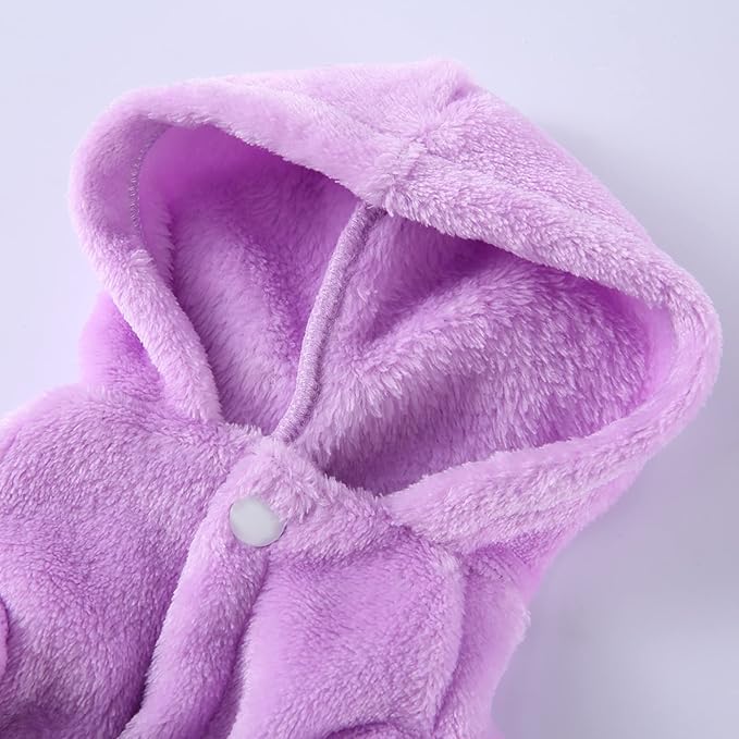 Petyoung Pet Bathrobe Dog Pajama Thickened Hooded Bathrobe Quick Drying and Super Absorbent Dog Bath Towel Soft Pet Nightwear for Puppy Small Dogs Cats