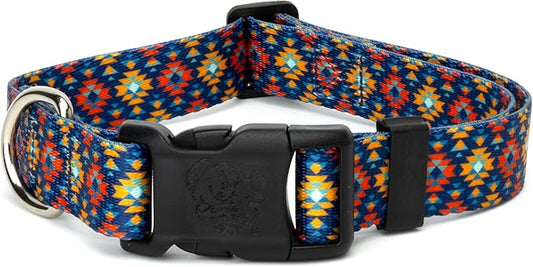 Country Brook Petz - Deluxe Utah Dog Collar - Made in The U.S.A. - Country and Western Collection Featuring Rustic Designs (5/8 Inch, Small)