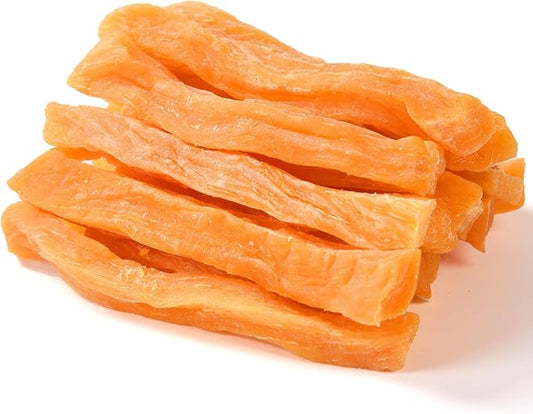 Sweet Potato Dog Treats, Healthy Low Fat Dog Chews Rawhide Free Grain Free Training Treats for Small Medium Large Dogs 27-31 Counts