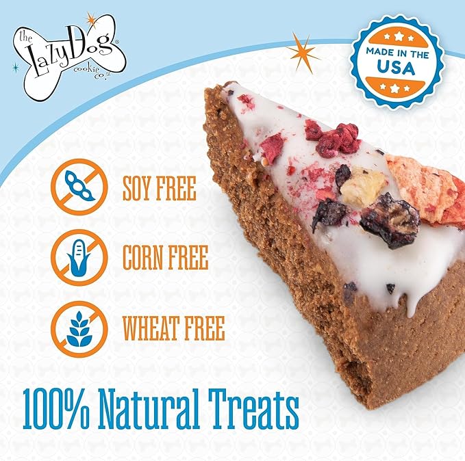 The Lazy Dog Pup-Pie - Original Pup-Pie - Happy Birthday Dog Treat for a Special Dog, 5 oz (Pack of 2, Pie)