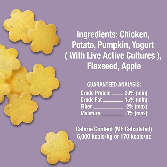 Whole Life Dog Living Treats for Dogs – Human Grade Probiotics for Digestive & Gut Health, Canine Gas, Diarrhea, Vomit & Constipation Relief - Pumpkin, 3 oz (Pack of 1)