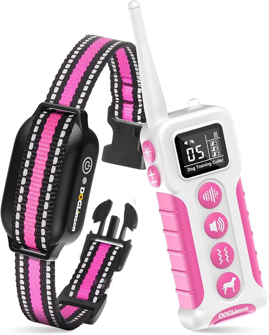 No Shock Dog Training Collar with Remote 3300ft Range, Vibrating Dog Collar, Vibration Collar for Small Medium Large Dogs, 9 Style Tones and Vibration Collar