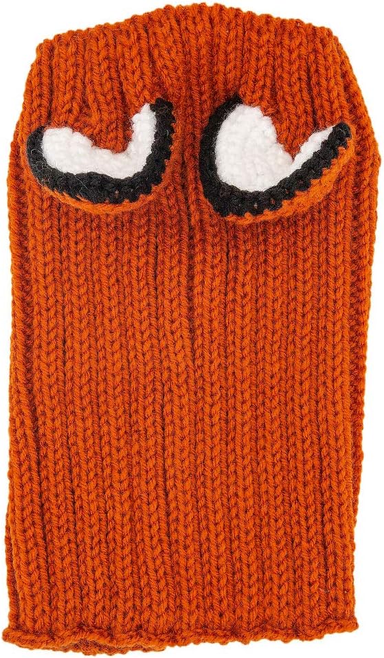 Zoo Snoods Fox Costume - Knit Dog Snood Ear Wrap for Pets, Warm Neck Cover for Halloween and Winter (Large)