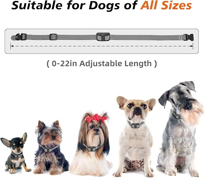 Tiniest Dog Shock Collar, Lightest Dog Training Collar with Remote for Small Dogs 5-15lbs & Medium Large Dogs/Puppies, Waterproof, Rechargeable, 1300ft Range (White Black Dot&Ultra Tiny)