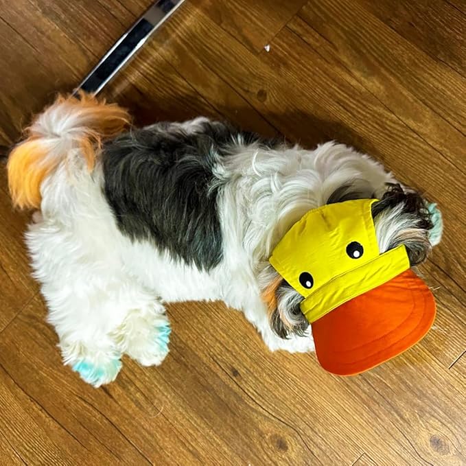 Yellow-Orange Baseball Cap for Dogs (Large)