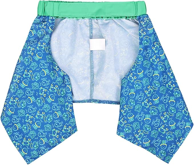 HDE Dog Swim Trunks Hawaiian Board Shorts Beach Pool Swimsuit for XS to XXL Dogs Glowing Sea Creatures - XS
