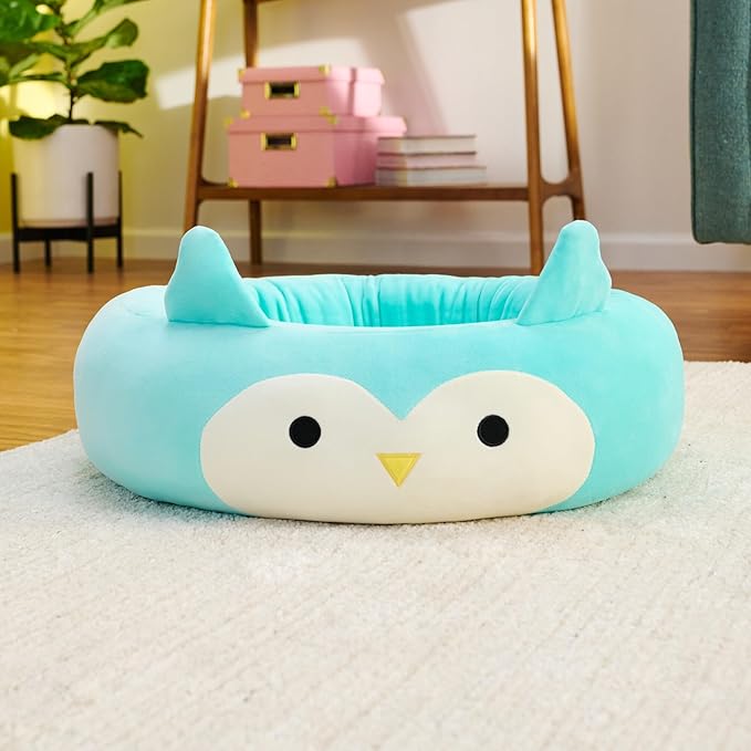 Squishmallows Original 30-Inch Winston The Owl Pet Bed - Large Ultrasoft Official Jazwares Plush Pet Bed