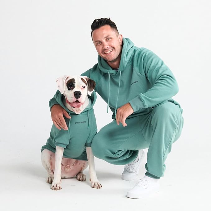 Spark Paws Dog Hoodie - Premium Quality, Buttery Soft, Superior Comfort and Fit, Calming Fleece Interior, Suitable for All Breeds - Teal - 2XL