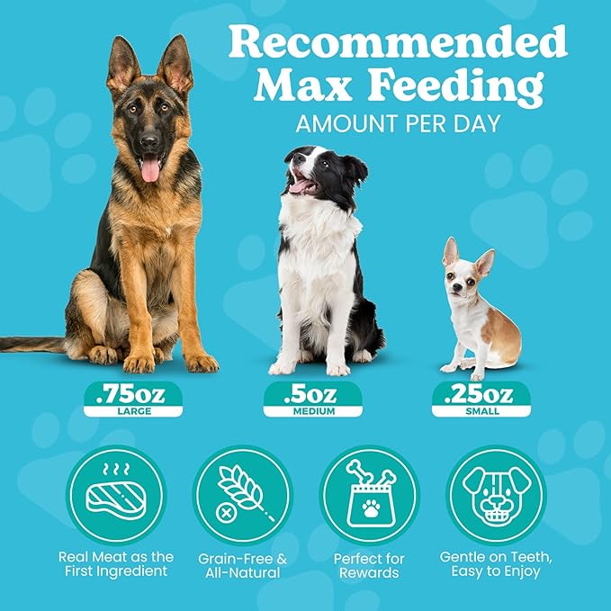 Wild Meadow Farms - Classic Lamb Bites, Soft Jerky Treats for Dogs, Grain-Free & All-Natural, Ideal for Training, Portioning, and High-Value Rewards for All Breeds & Ages - 3.5 Ounce Pouch