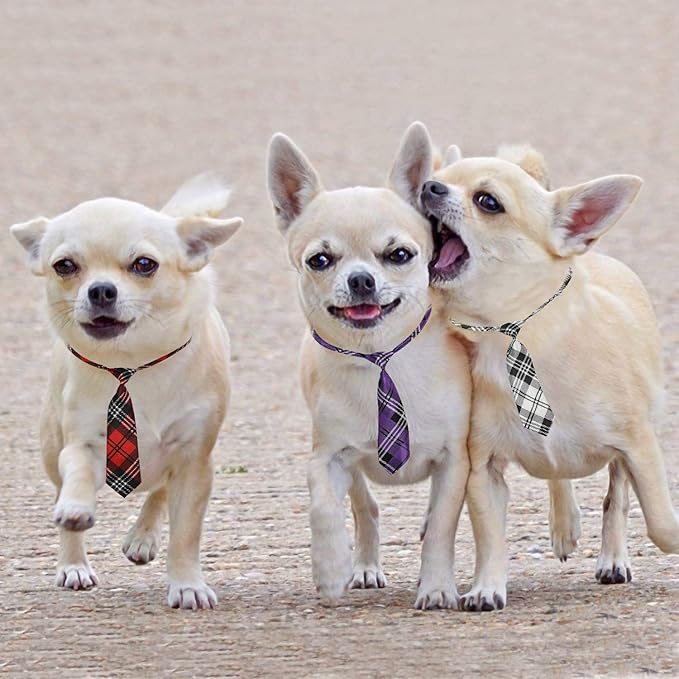 Segarty Dog Ties 30 PCS Dog Neckties, Adjustable Neck Ties and Bows for Medium Large Pets Festival Formal Bulk Pet Bowties Collar Grooming Accessories Holiday Birthday Wedding Costumes