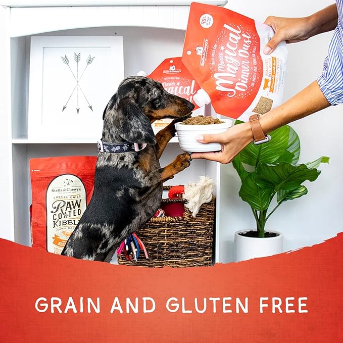 Stella & Chewy's Freeze-Dried Raw Marie's Magical Dinner Dust - Premium Chicken Dog Food Topper with Organic Fruits & Vegetables - Perfect for Picky Eaters - 7oz