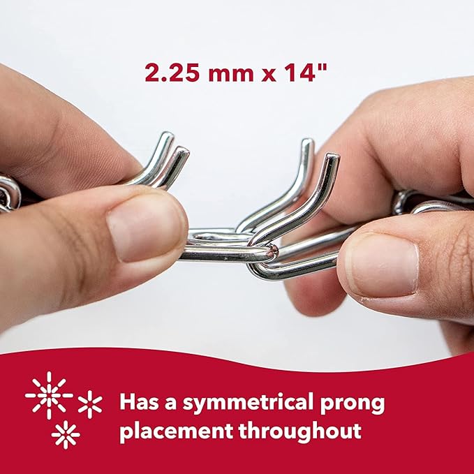 Herm SPRENGER Ultra-Plus Prong Dog Training Collar, 2.25 mm x 13" Neck Size, 16" Chain Length, Steel Chrome Plated Dog Prong Collar, Pinch Collar for Dogs, Dog Correction Collar